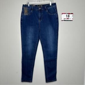 L&B size 18 Boyfriend Skinny Jeans - dark wash denim